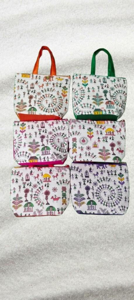 Warli Art Tote & Pouch Collection
