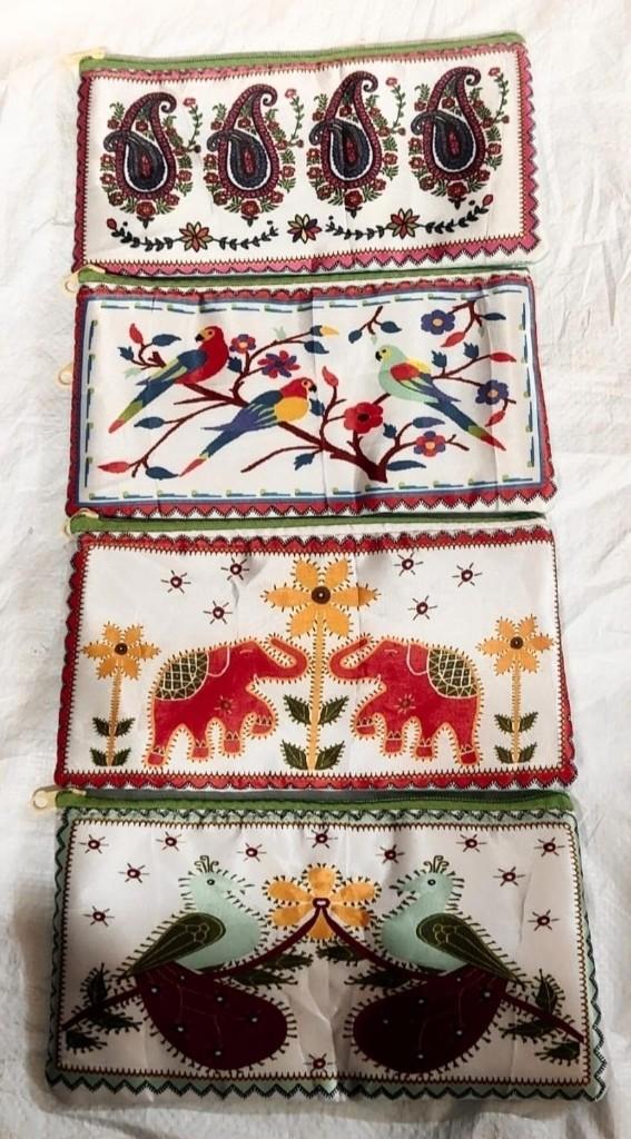 Traditional Motif Zip Clutch Set